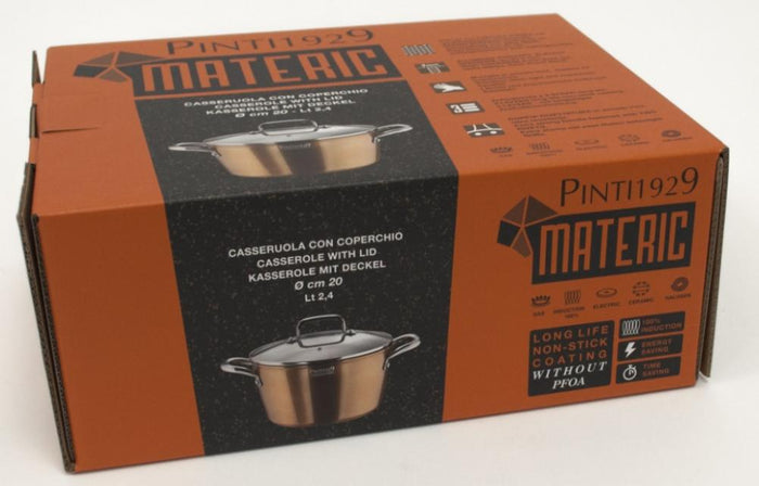 MATERIC KATLS AR VĀKU 24CM, 5L, INDUKCIJAI
