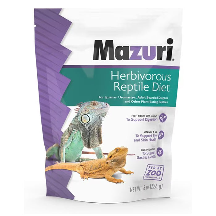 Mazuri® Herbivorous Reptile Diet, 8 Ounce Bag