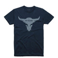 Midnight navy men's t-shirt with Pit Boss Grills bull logo design.