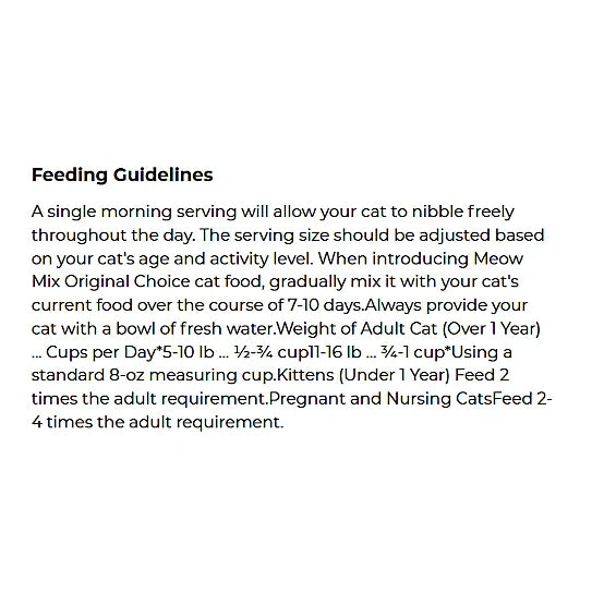 Meow Mix Original Choice Adult Ocean Fish, Chicken, Salmon and Turkey Recipe Dry Cat Food, 6.3lb