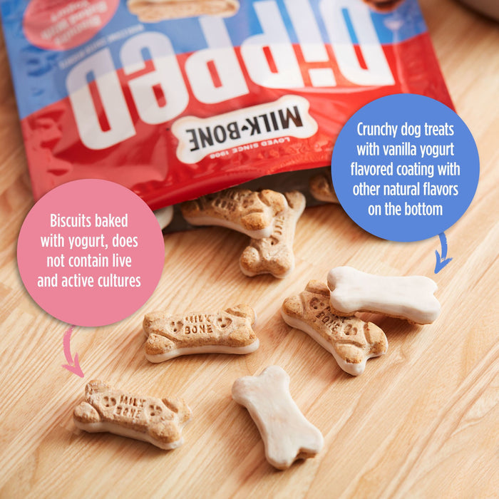 Milk-Bone Dipped Dog Biscuits Baked With Vanilla Yogurt