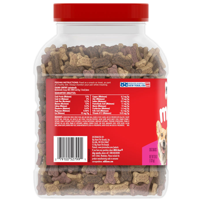 Milk-Bone Flavor Snacks Mini Dog Biscuits, Flavored Crunchy Dog Treats