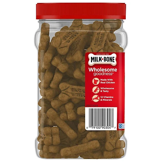 Milk-Bone Soft and Chewy Chicken Flavor Dog Treats, 25 oz.