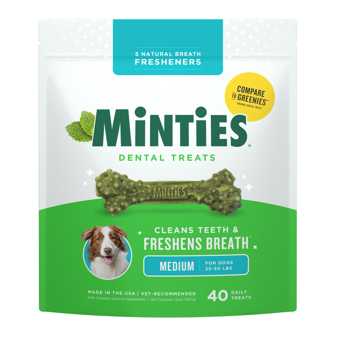 Minties Dog Dental Bone Treats Medium