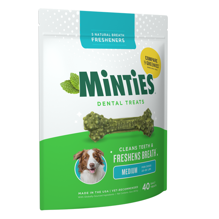 Minties Dog Dental Bone Treats Medium