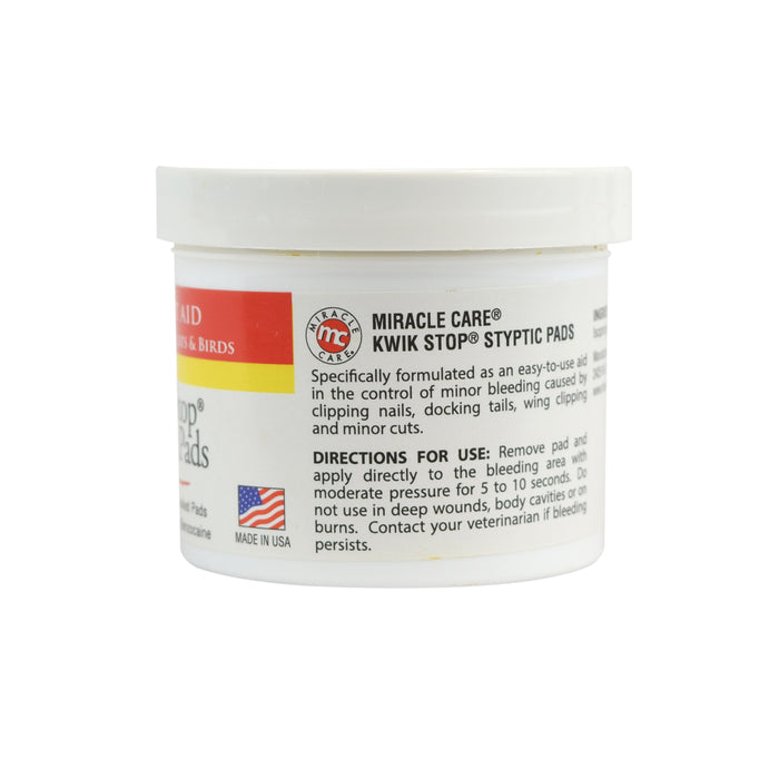 Miracle Care's Kwik Stop Styptic Pads 90 count