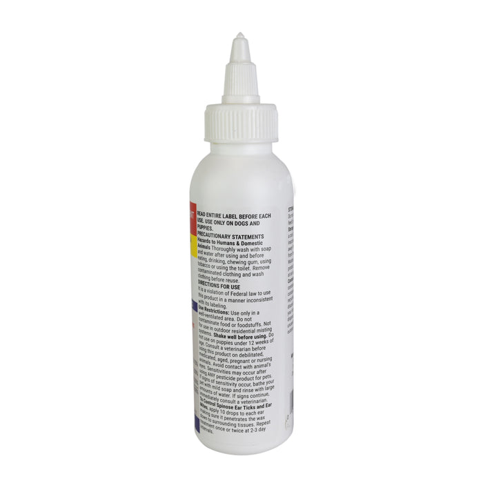 Miracle Care's R7M 4 oz. Ear Mite Treatment for dogs and cats over 12 weeks old.