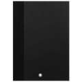 Front view of the Montblanc black plain A5 paper Augmented Paper notebook.