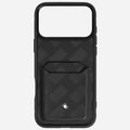 The Black Extreme 3.0 Leather 2CC Hardshell Case for iPhone 17 Pro Max by Montblanc.