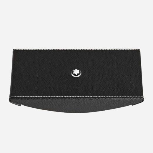 Top view of the Black Leather Blotter.