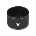 This Montblanc Black Leather Round Desk Tray, Small is made out of saffiano leather and is great for small items such as a rubber, sharpener, rubber bands, etc.