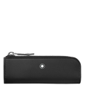 This Montblanc Black Meisterstück Selection Heritage Rouge et Noir 'Baby' 1 Pen Pouch is crafted in plain leather.