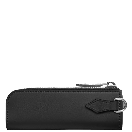 This Montblanc Black Meisterstück Selection Heritage Rouge et Noir 'Baby' 1 Pen Pouch has internal room for a small Montblanc writing instrument.