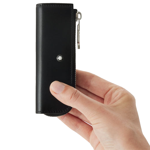 This Black Meisterstück Selection Heritage Rouge et Noir 'Baby' 1 Pen Pouch was designed by Montblanc.