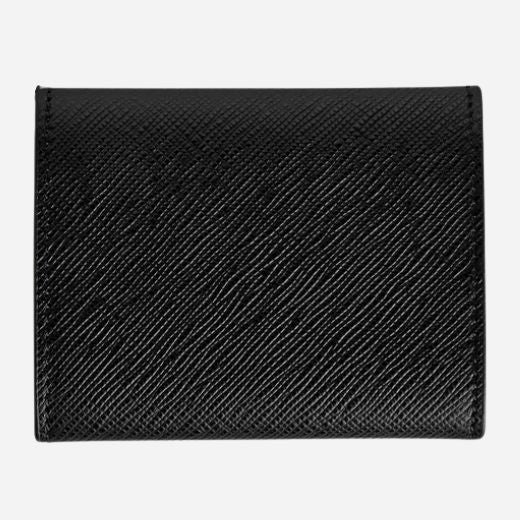 Back view of the Black Sartorial Leather Coin Case.