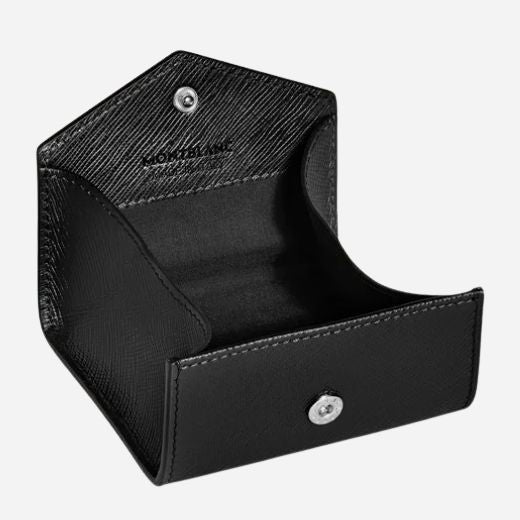 Inside the Black Sartorial Leather Coin Case.