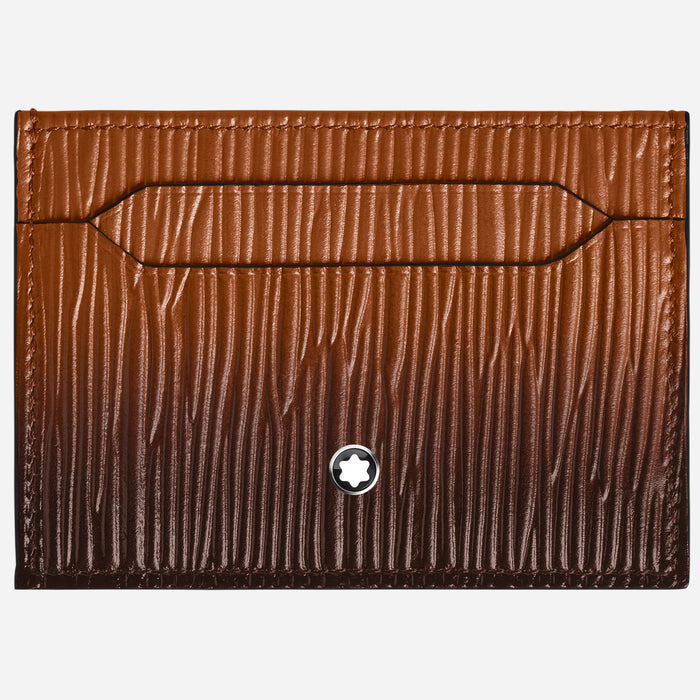 The Corteccia Sfumato Fauve Leather 5CC Card Holder by Montblanc.