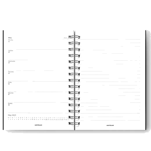 Montblanc's Envelope Notebook Refill #146 18-Month Calendar