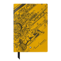 Montblanc's Enzo Ferrari Great Characters #146 SE Yellow Lined Notebook comes with a black grosgrain ribbon bookmark.