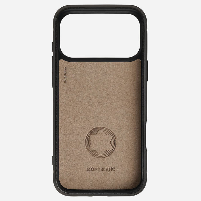 Inside the Extreme 3.0 Khaki Leather 2CC Hardshell Case for iPhone 17 Pro Max.