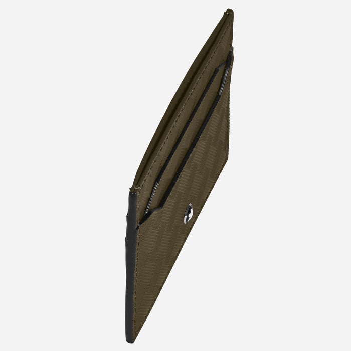 Top and side view of the Extreme 3.0 Khaki Leather 5CC Card Holder.