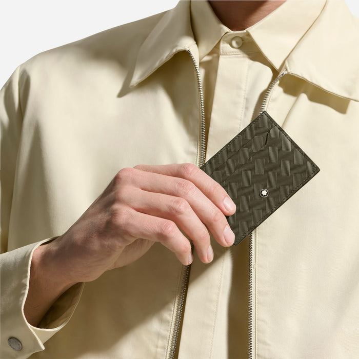 The Extreme 3.0 Khaki Leather 5CC Card Holder by Montblanc.