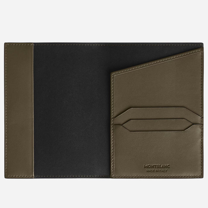 Inside the Extreme 3.0 Khaki Leather Passport Holder.