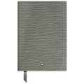 This Montblanc fine stationery notebook comes in a grey leather and features the branding on the front.