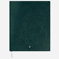 The Fine Stationery Large British Green Sartorial Leather Notebook with Lined Pages by Montblanc.