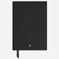 The Fine Stationery Medium Black Sartorial Leather Notebook with Lined Pages by Montblanc.