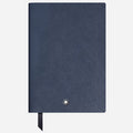 The Fine Stationery Medium Ink Blue Sartorial Leather Notebook with Squared Pages by Montblanc.