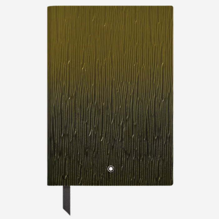The Montblanc Fine Stationery Medium Khaki Sfumato Corteccia Leather Notebook with Blank Pages by Montblanc.