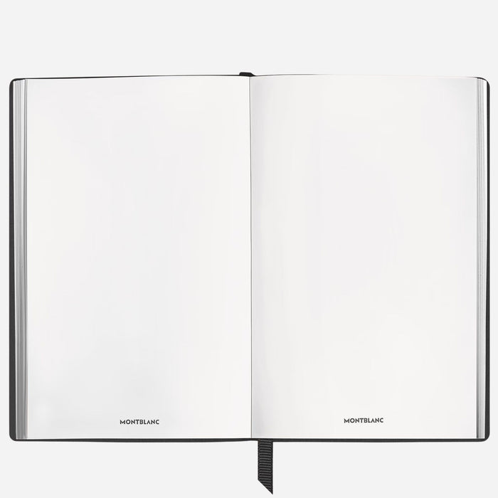 Inside the Small Black Sartorial Leather Notebook with Blank Pages.