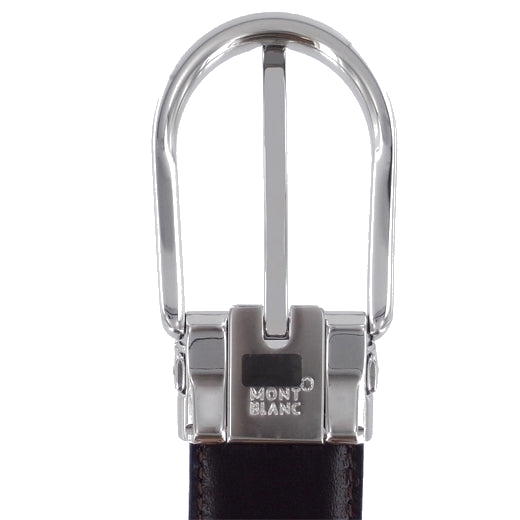 Unclip the buckle of the belt to adjust length and reverse leather strap.
