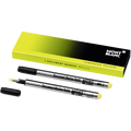 Montblanc pack of 2 luminous yellow document marker refills.