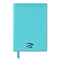 This Montblanc Maria Callas Muses #146 Lined Notebook, Blue is made with plain calfskin leather that allows you to add embossing to the cover.