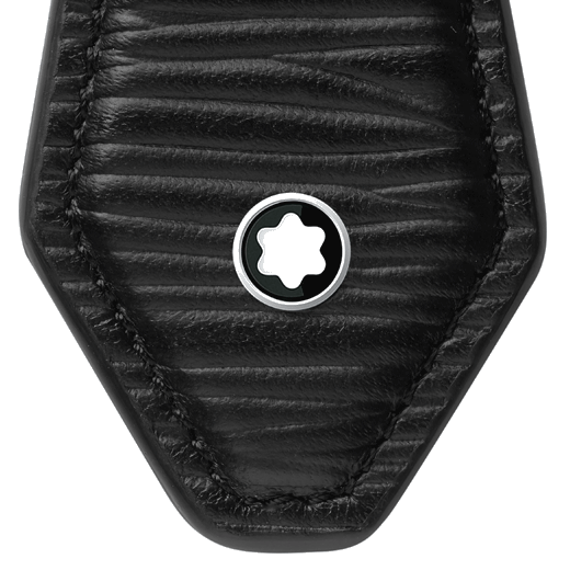 Montblanc Meisterstück 4810 Black Leather Diamond Key Fob