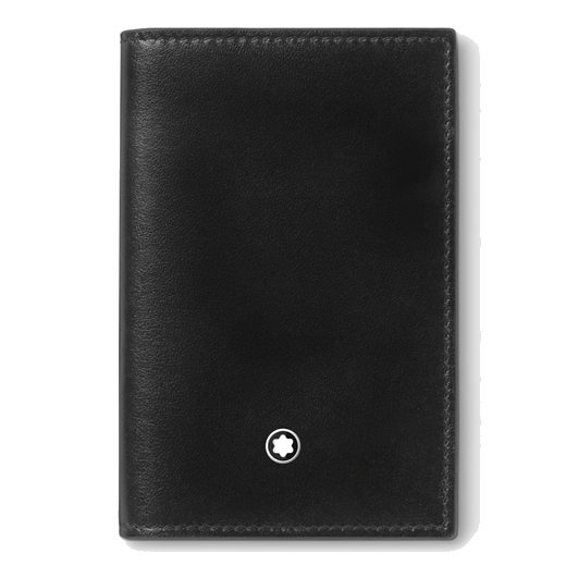 Montblanc's Meisterstück Black 2CC Card Holder comes with a gift box and dust bag.