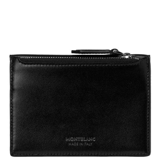 Montblanc's Meisterstück Black Card Holder features a zip-top closure.