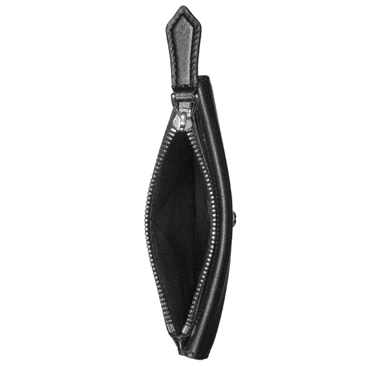 Montblanc's Meisterstück Black Card Holder features a zipped coin pouch.