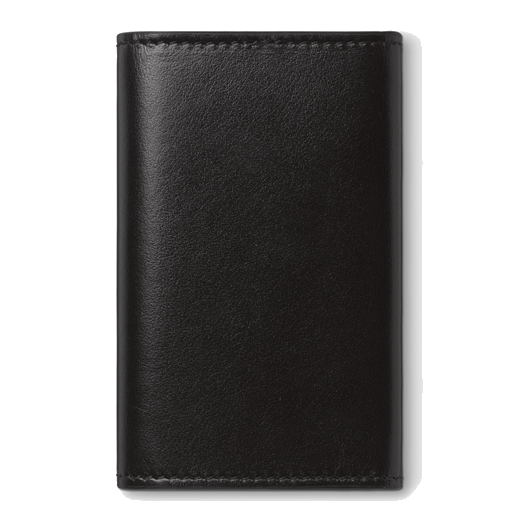 This Montblanc Meisterstück Black Leather Key Case has multiple key hooks to store them safely.