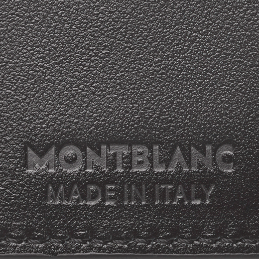 This Montblanc Meisterstück Black Leather Key Case is made in Italy out of smooth calfskin leather.