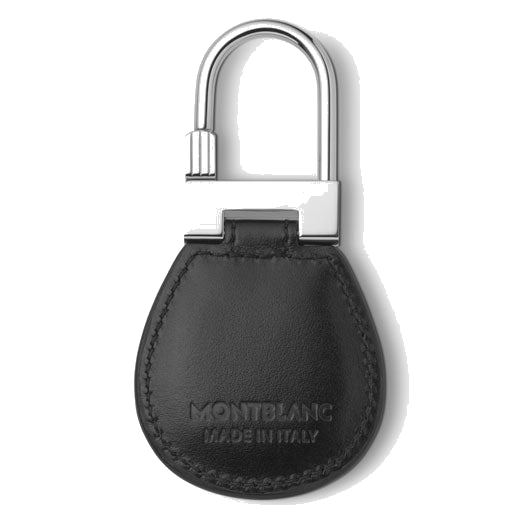 Montblanc's Meisterstück Black Leather Key Fob has the brand name blind-embossed on the rear.