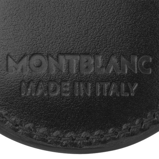 This Meisterstück Black Leather Key Fob by Montblanc comes in a branded gift box that we can plaque engrave additionally.