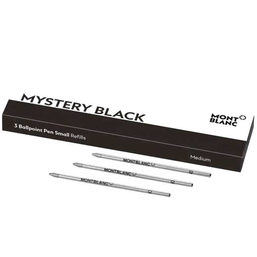 These are the Montblanc Meisterstück Mozart Mystery Black Ballpoint Refills for Augmented Paper Set.