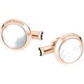 These cufflinks from Montblanc are made from stainless steel.