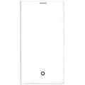White saffiano printed leather phone case for Samsung Galaxy Note 4.