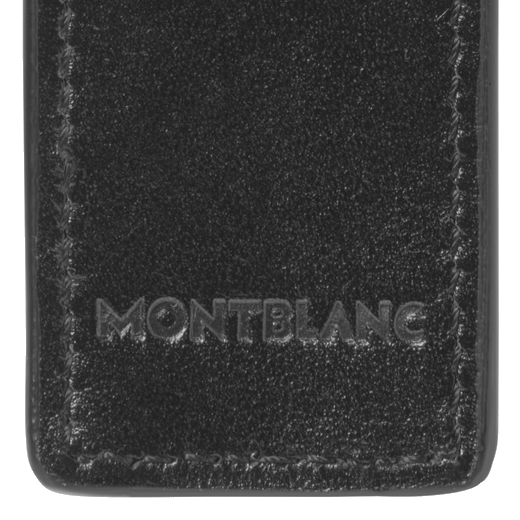 This Meisterstück Single Black Leather Pen Pouch comes in a Montblanc drawstring pouch and gift box.
