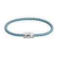 montblanc steel 3 rings smoky blue bracelet