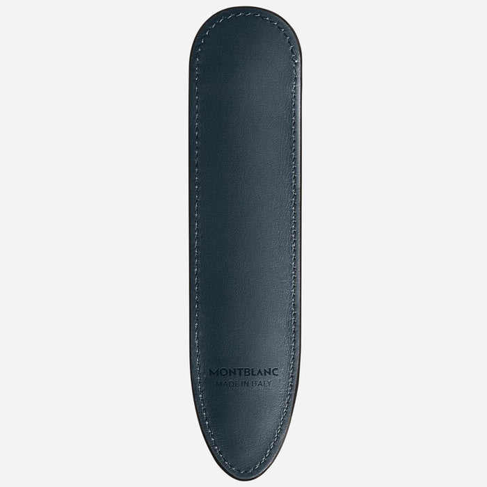 Back view of the Meisterstück Velvet Blue 1-Pen Sleeve.